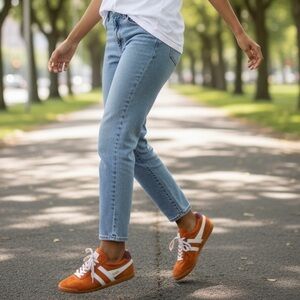 Gola Bullet Anthropologie Orange with magenta accent Size 9.5